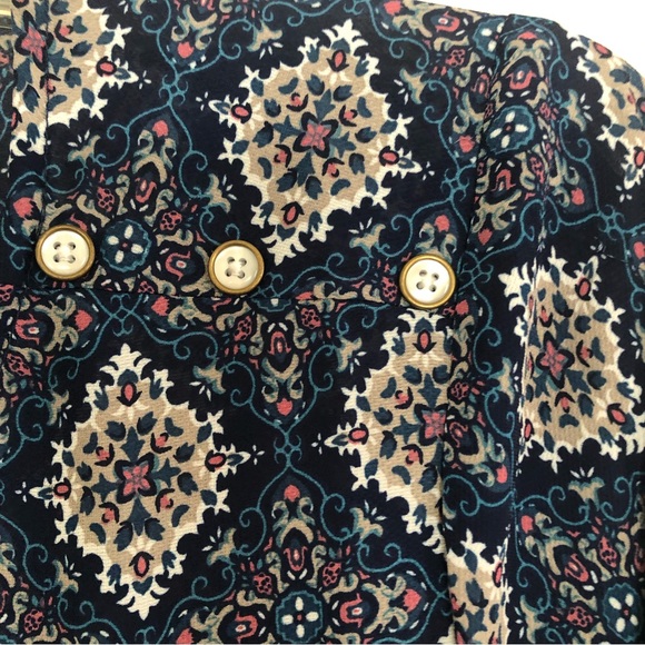 Simply Noelle Boho Tunic Top L/XL Blue - Picture 8 of 8